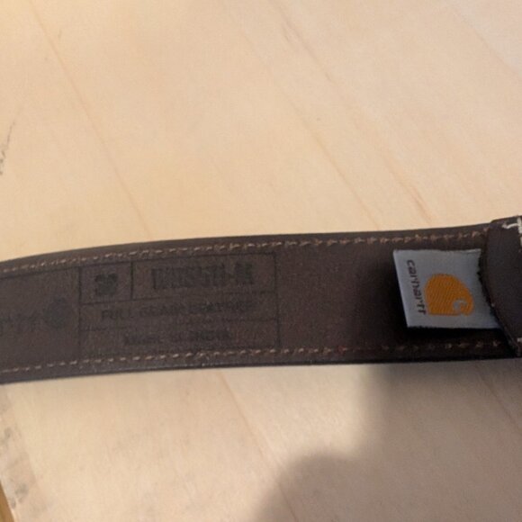 Men's Leather Carhartt Belt - Size 38 - Picture 3 of 3